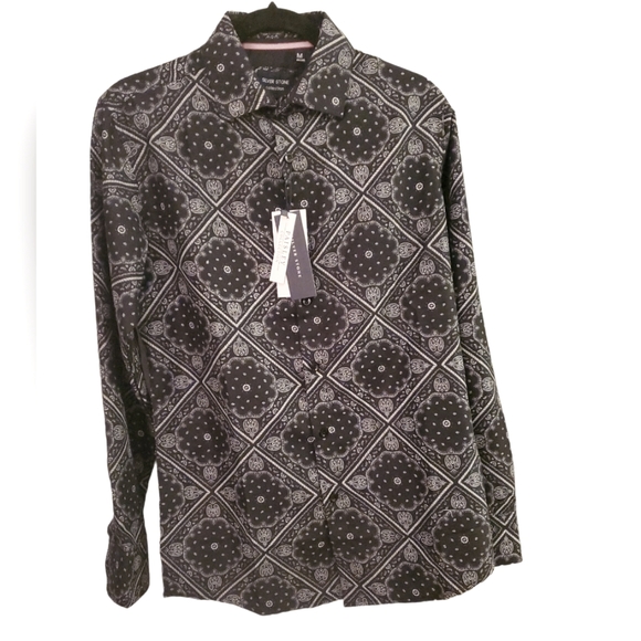Silver Stone Other - Silver Stone Paisley Collection Long sleeve button down shirt